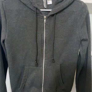 H&M divided dark grey hooded jacket, US size xs.